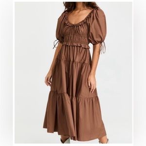 ISO In search of this En saison Brielle poplin midi brown dress!